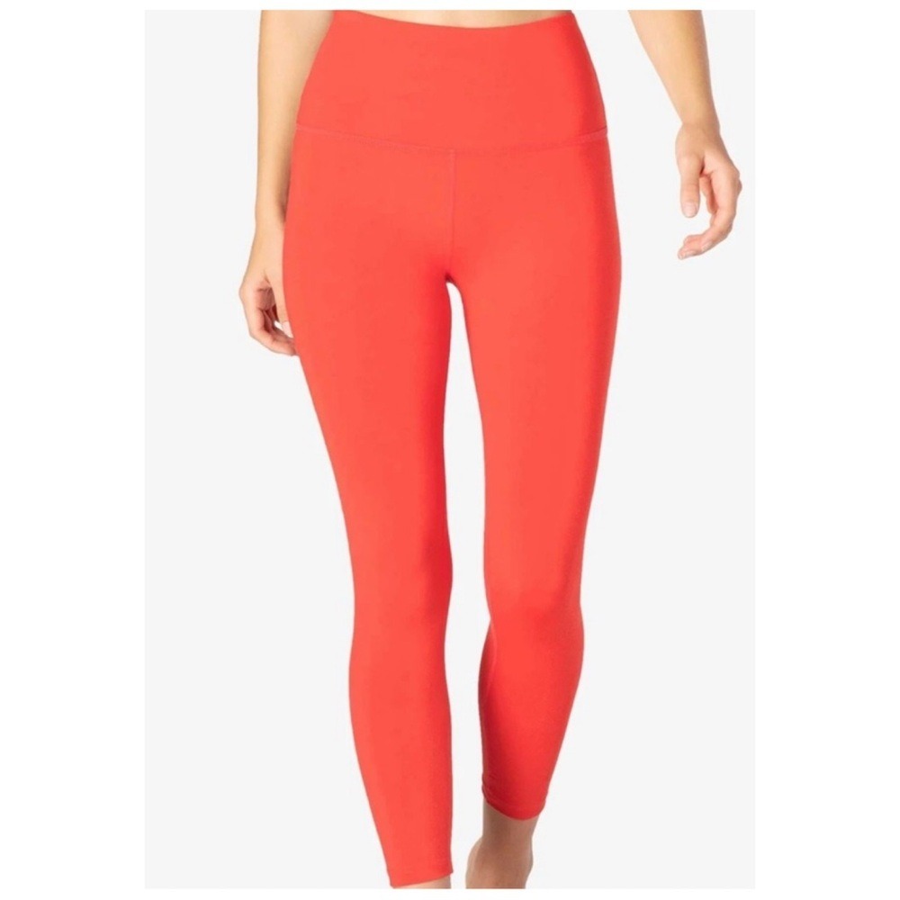 Beyond Yoga High Rise Space Dye Leggings Women's Size L Orange Activewear